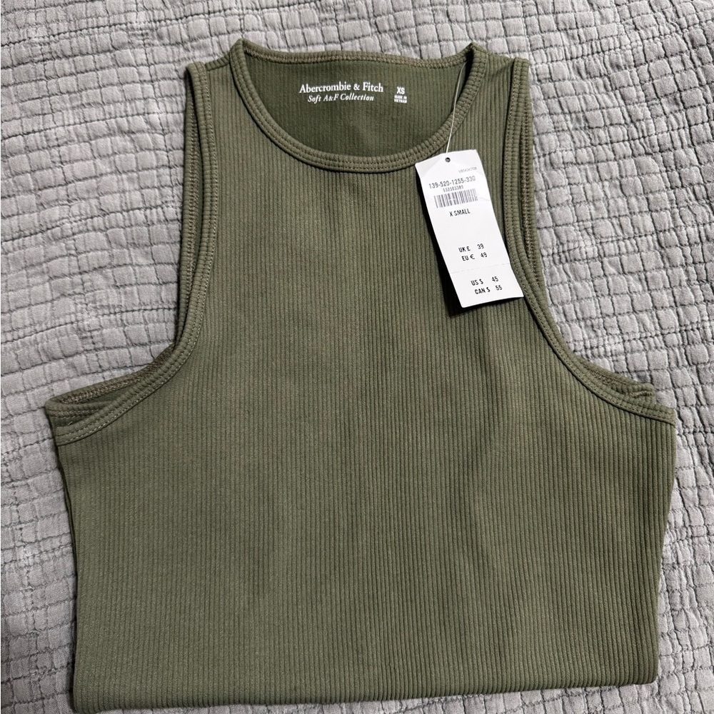 Abercrombie & Fitch Olive Green Tank Bodysuit